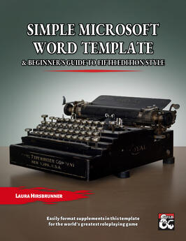 Simple 5E Microsoft Word Template & Beginner's Guide Simple 5E Microsoft Word Template & Beginner's Guide